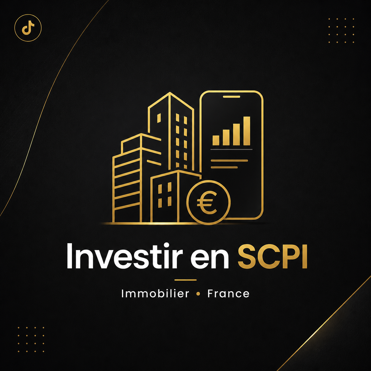 Chaîne TikTok / Réseaux Sociaux – Contenu SCPI &amp; Immobilier Papier