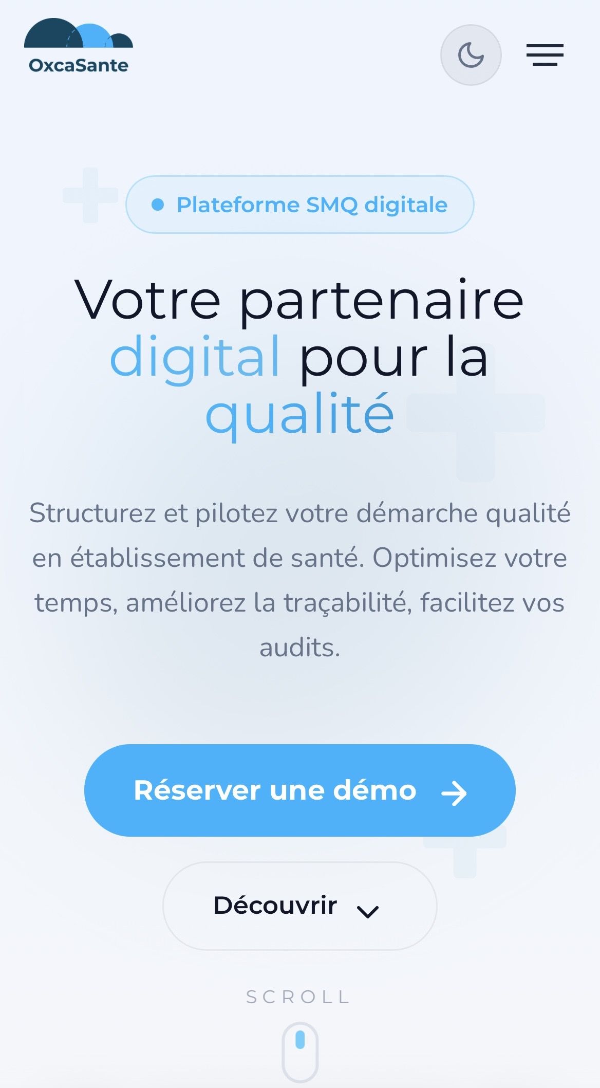 Application web gestion qualité pour établissements de santé (Outil SMQ et +) 