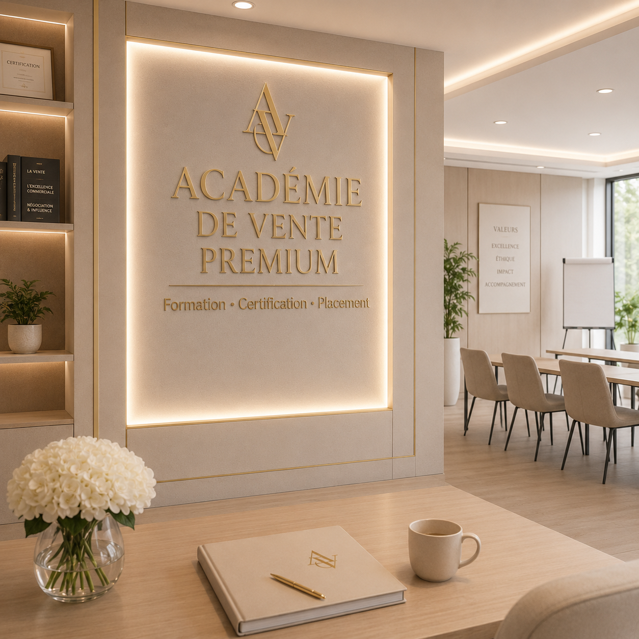 Académie et placement de vendeurs luxe/premium (RH, Formation)